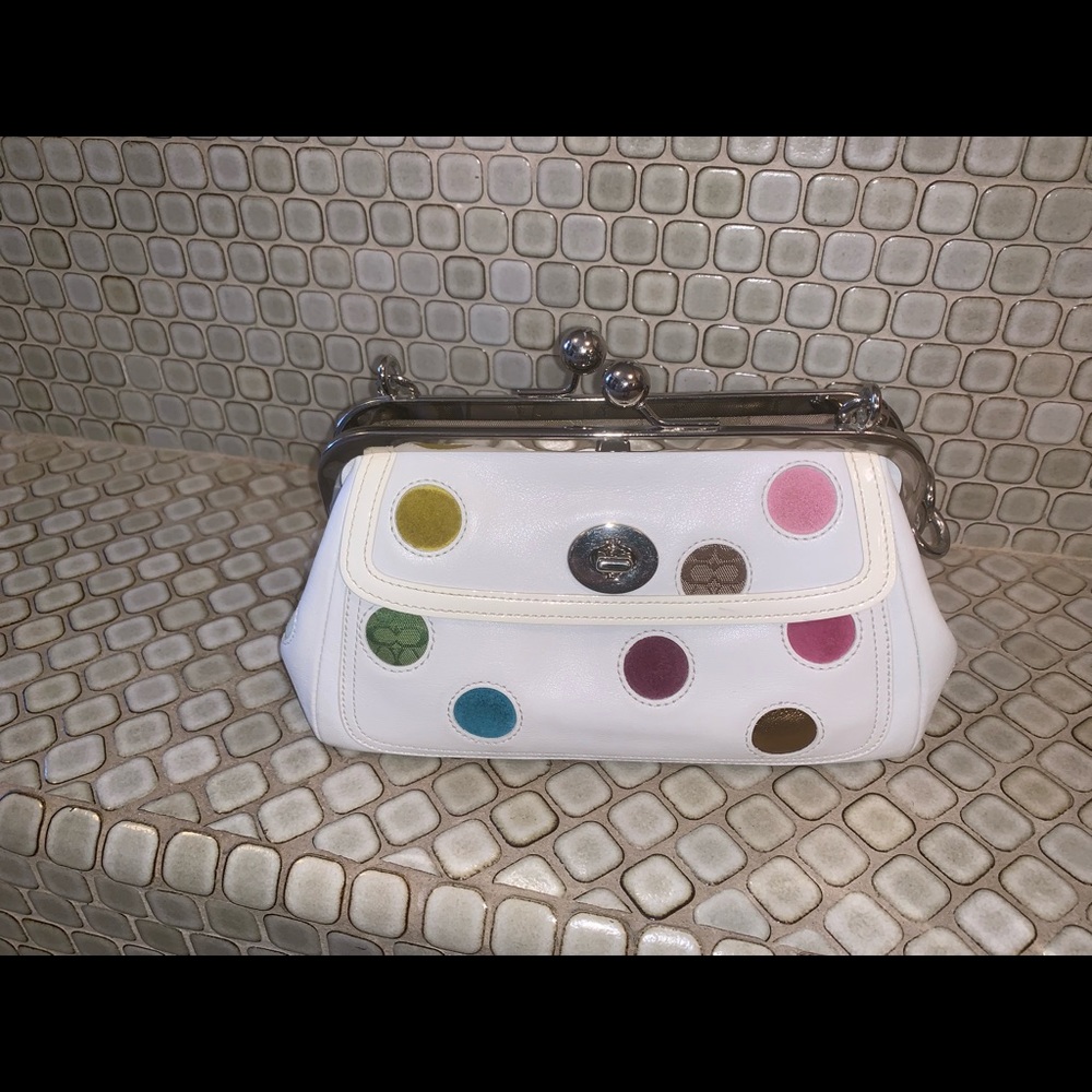 Coach Ltd edition polka dot satchel/purse